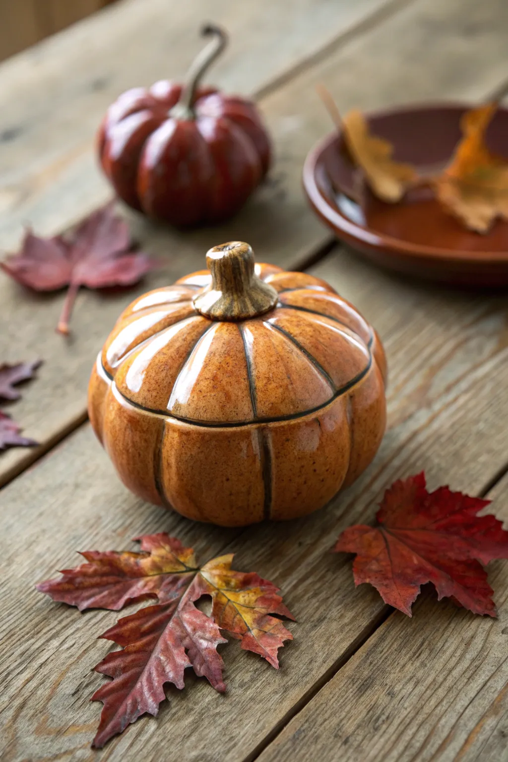 Embrace the beauty of autumn with a handcrafted pumpkin rattle, blending minimalist charm with a touch of boho flair. 🍂