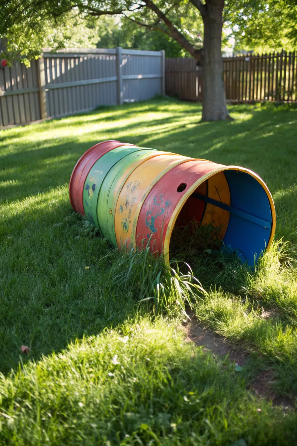 Transform your backyard with a creative playground tunnel that sparks imagination and fun!