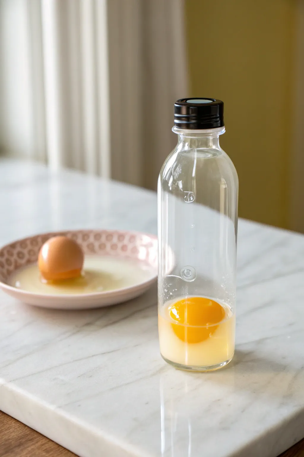Transform your plastic bottle into a chic kitchen hack for effortless egg separation!