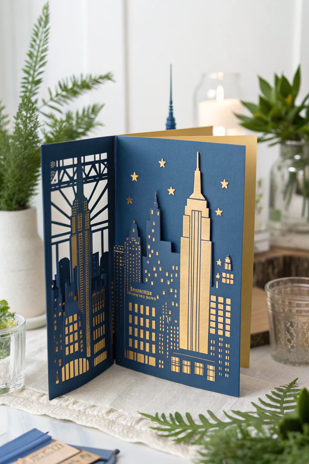 Elevate your gift-giving with a stunning pop-up skyline—a piece of art that captures the heart of the city.