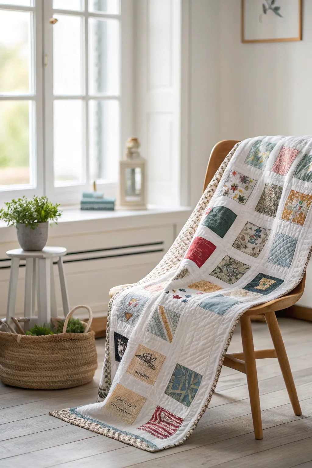 Embrace eclectic beauty with a quilt that tells its own story.