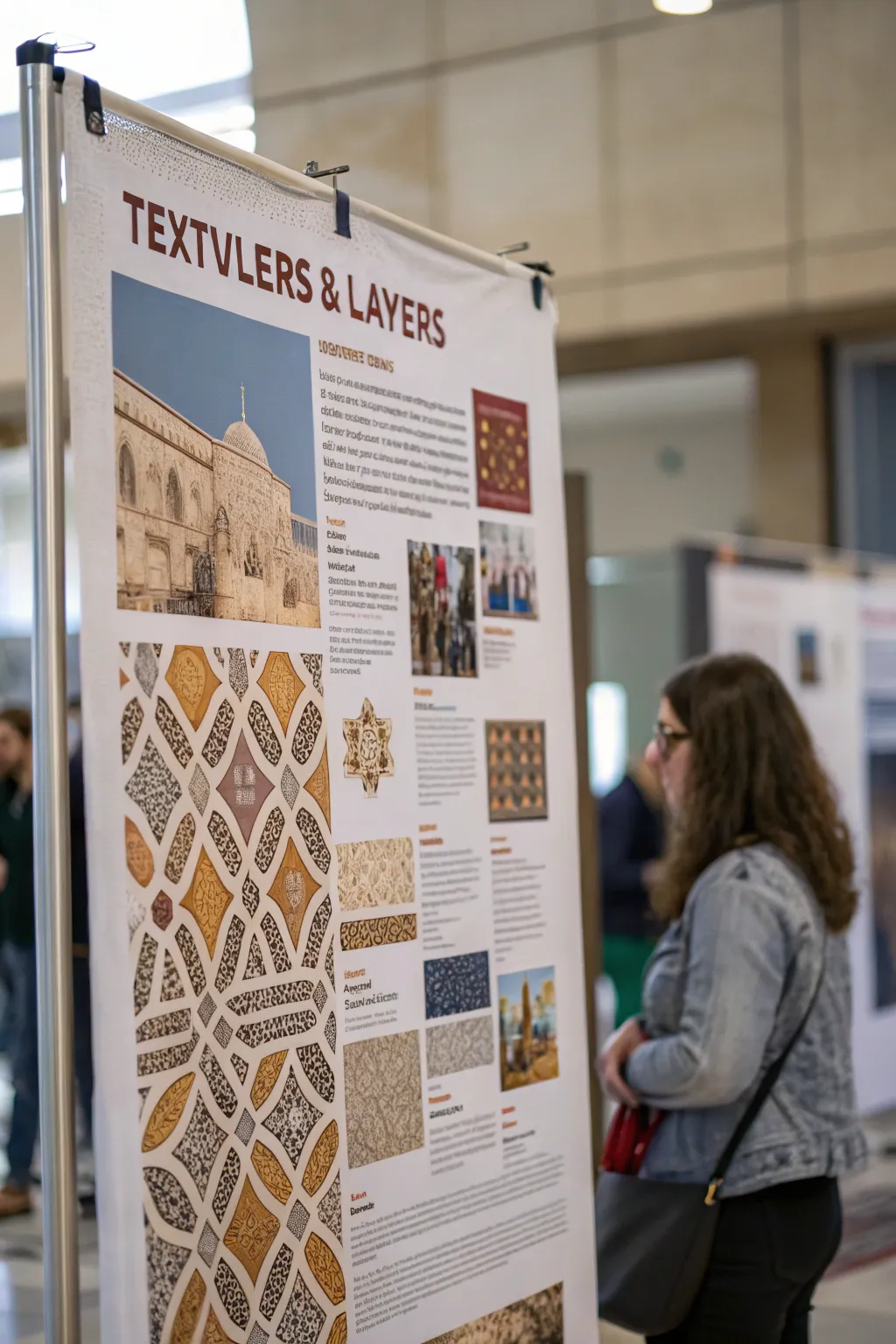 Textured layers and intricate design give this poster a tactile feel.