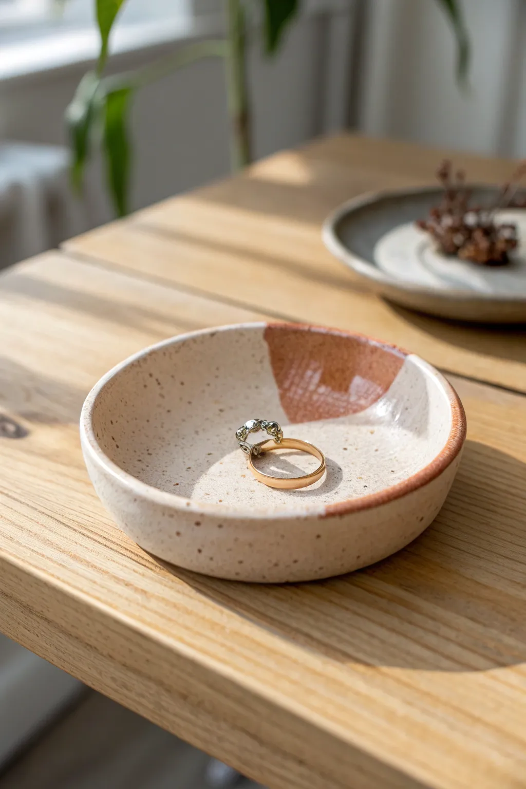 Craft your style: A perfect blend of simplicity and bold design in a personalized jewelry piece. #PotteryPassion #MinimalistJewelry