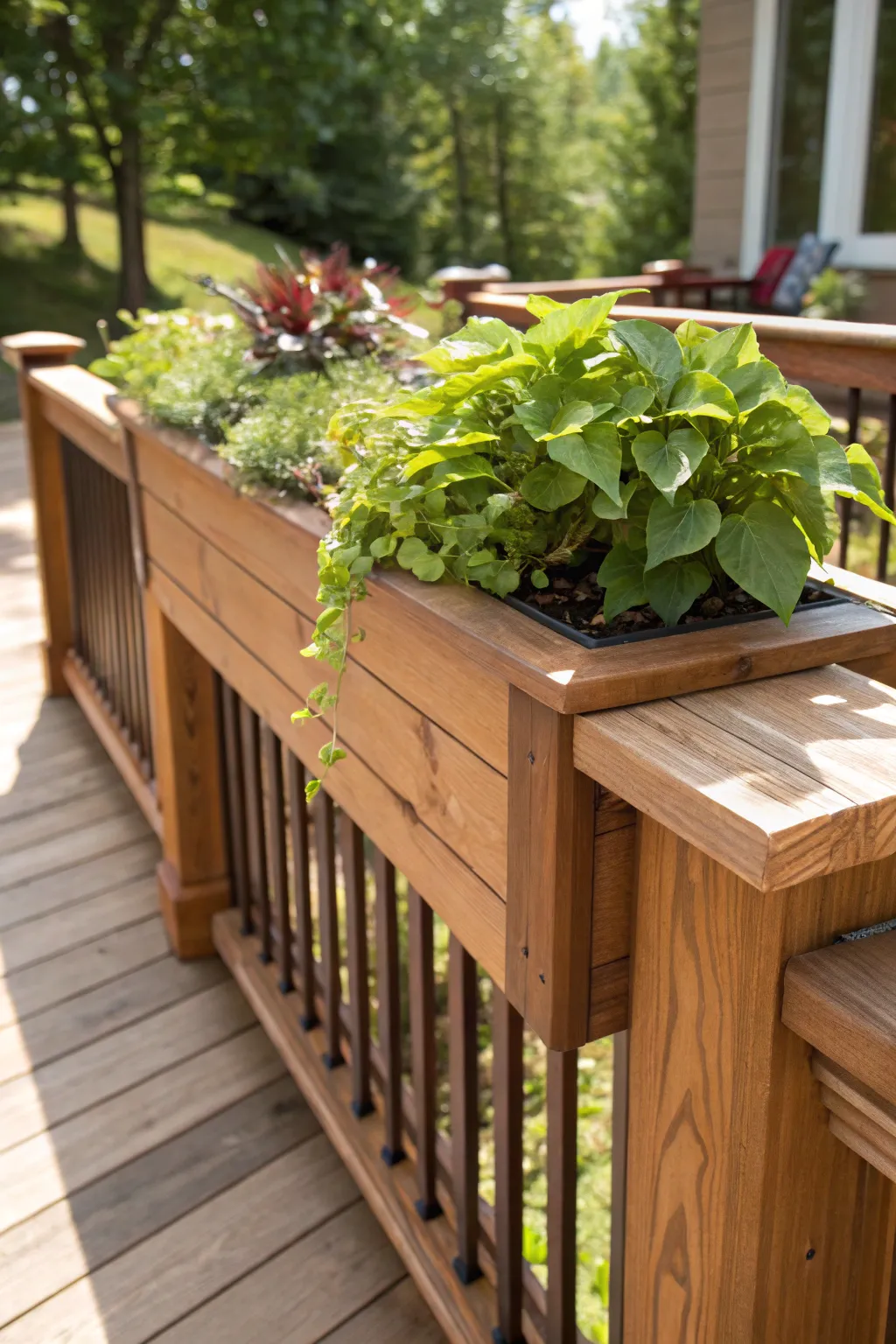 Elevate your deck with lush greenery and expert craftsmanship.