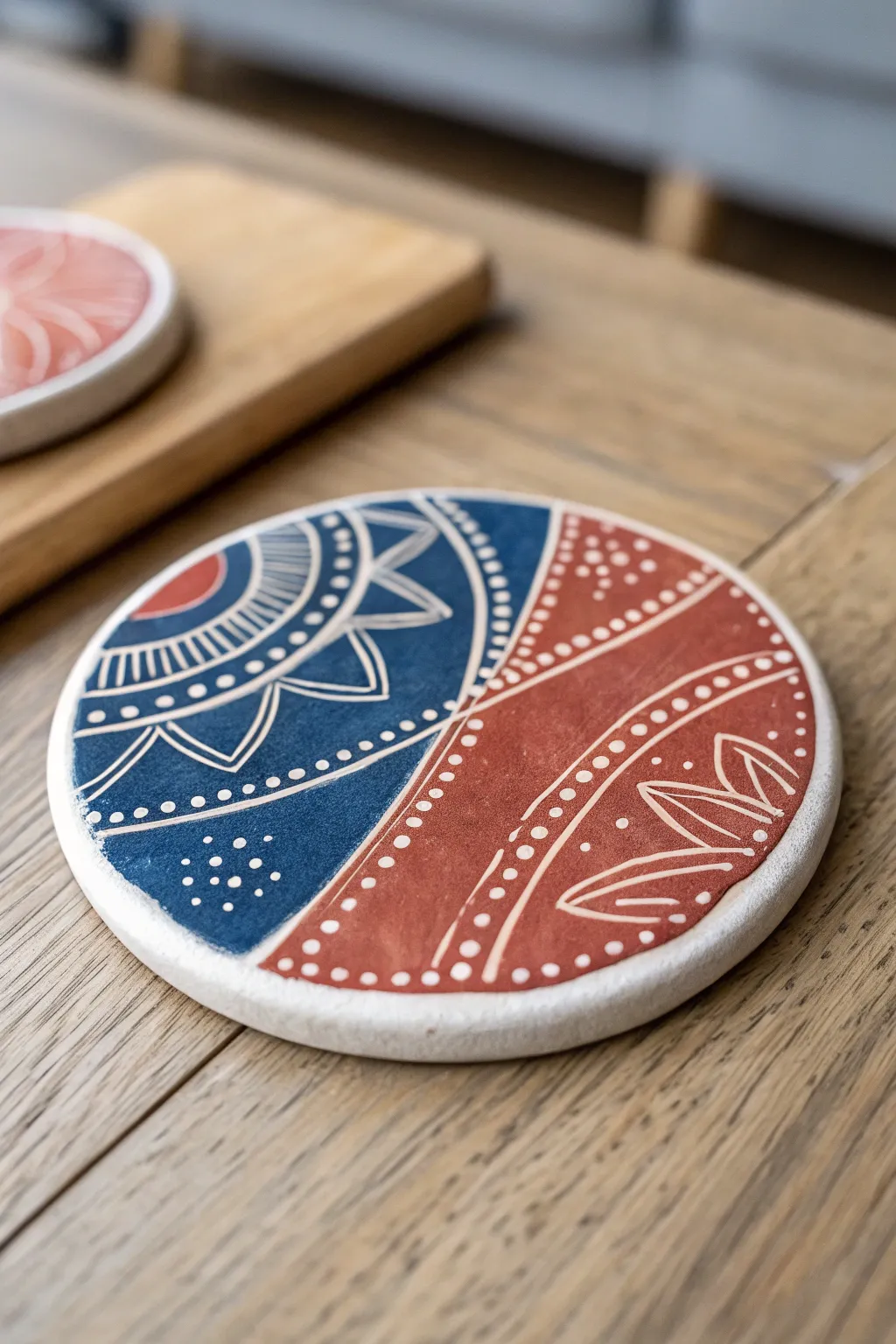 Elevate your table setting with handcrafted charm: Discover the beauty of personalized coasters.