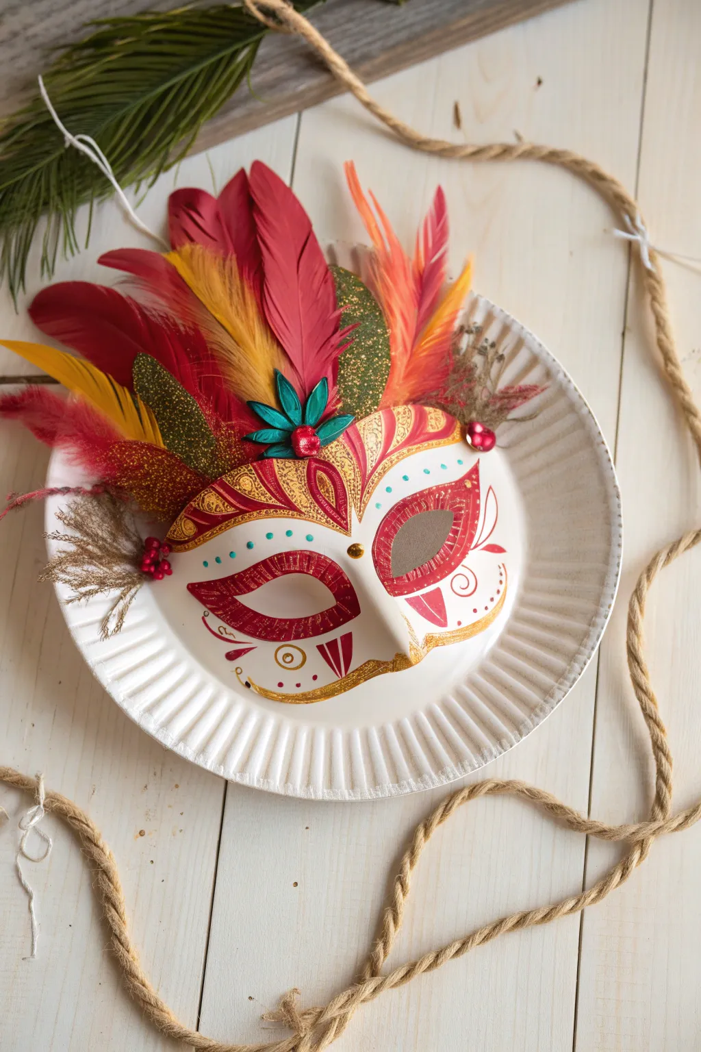 Unleash creativity with vibrant paper plate masks - a fun and artistic project for kids!