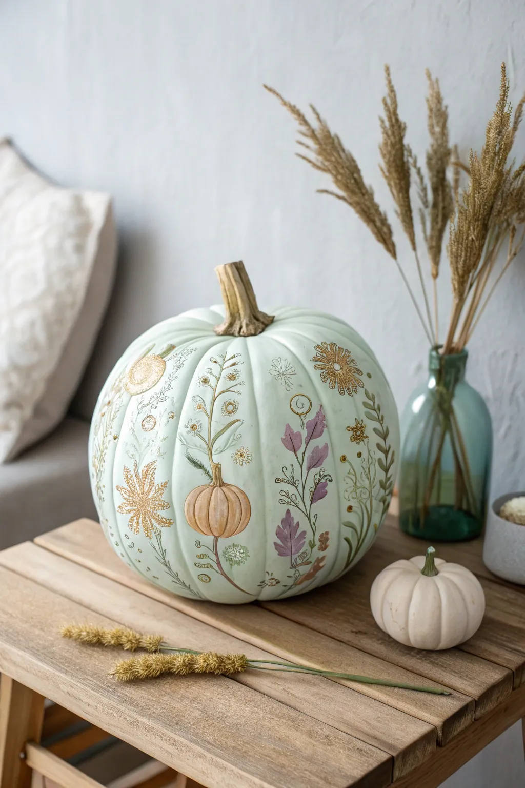 Transform a pumpkin into a pop culture masterpiece with minimalist elegance and a touch of Boho flair.