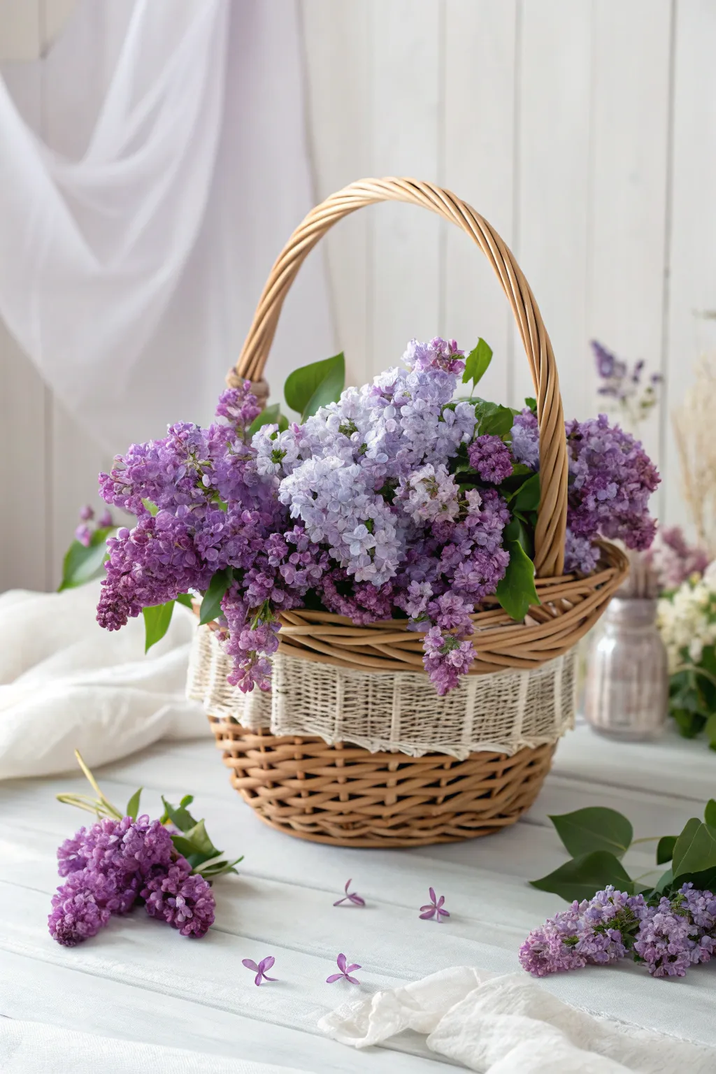 Embrace the beauty of simplicity with this Floral Fantasy gift basket, a perfect blend of Scandinavian minimalism and Boho elegance.
