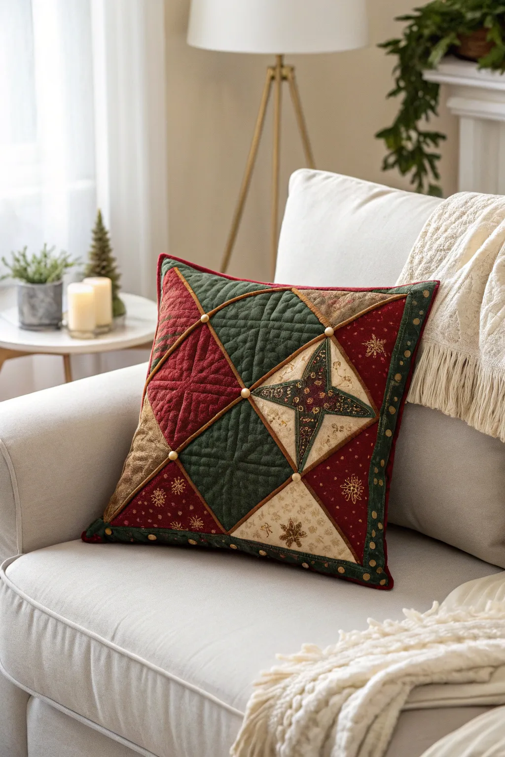 Elevate your holiday decor with handcrafted quilted pillow covers—where minimalist elegance meets cozy craftsmanship.