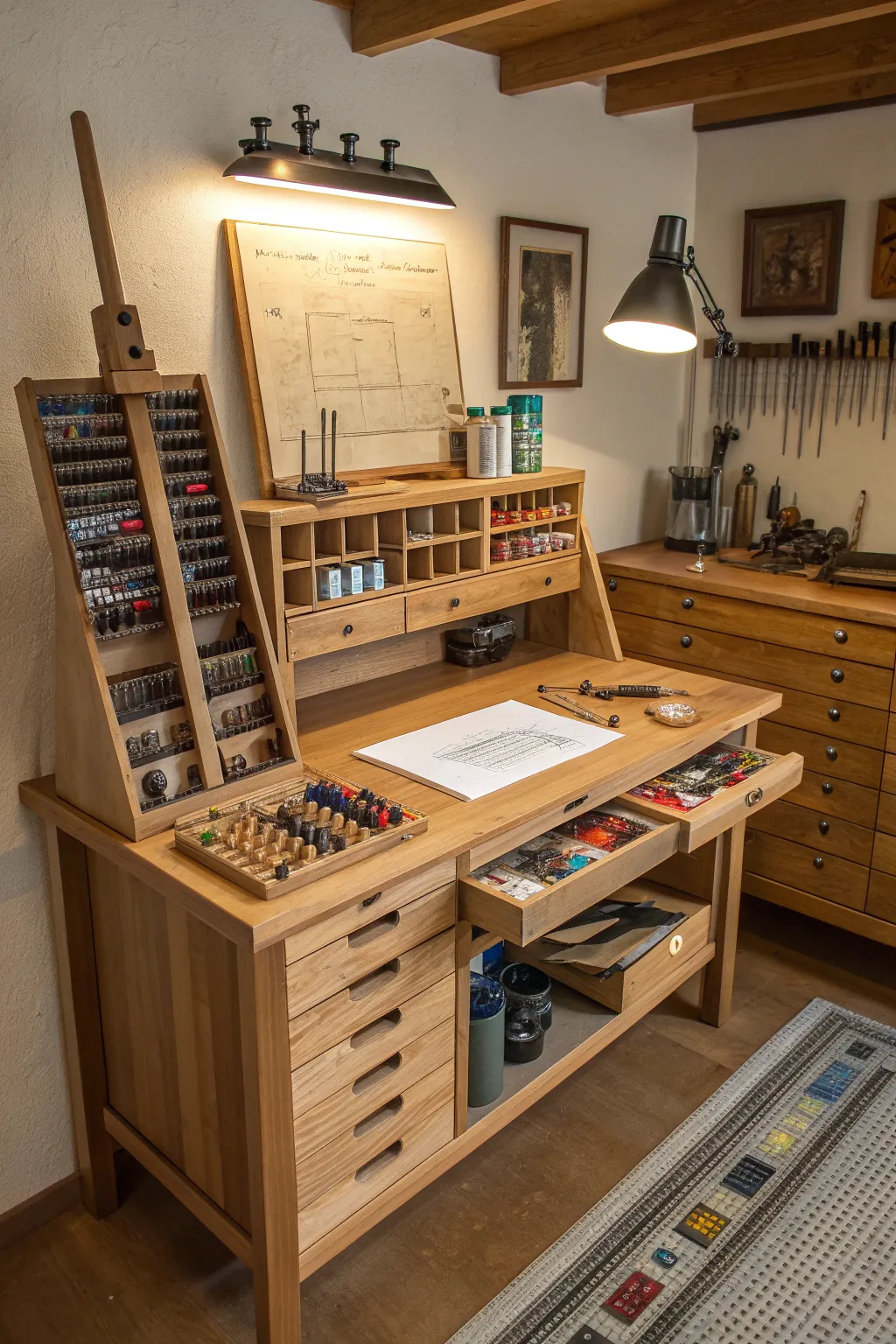 Master the art of organization: Create versatile work zones for efficient RC projects.