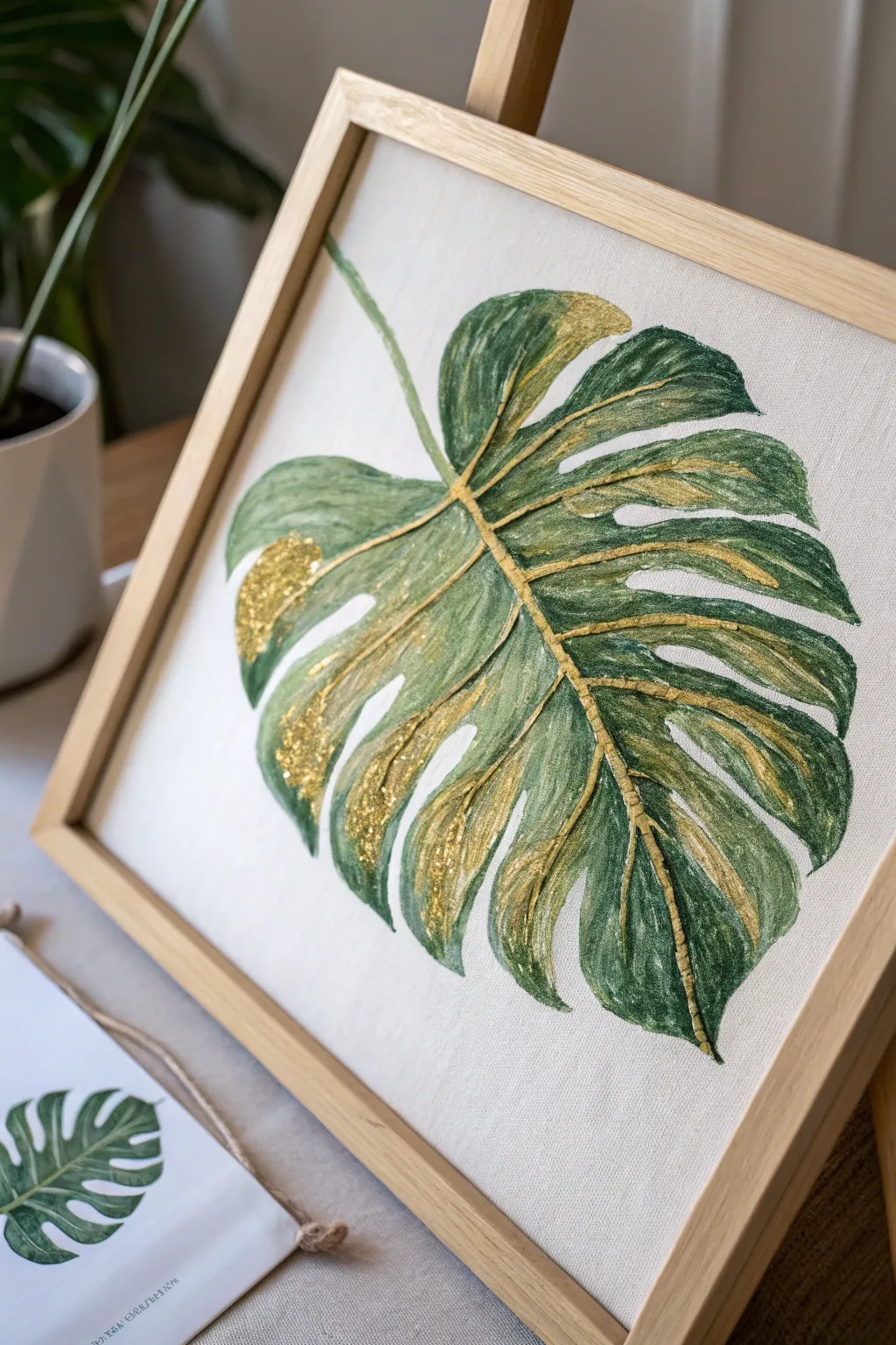 Capture the beauty of nature with textured foliage art that brings simplicity and elegance to your space.