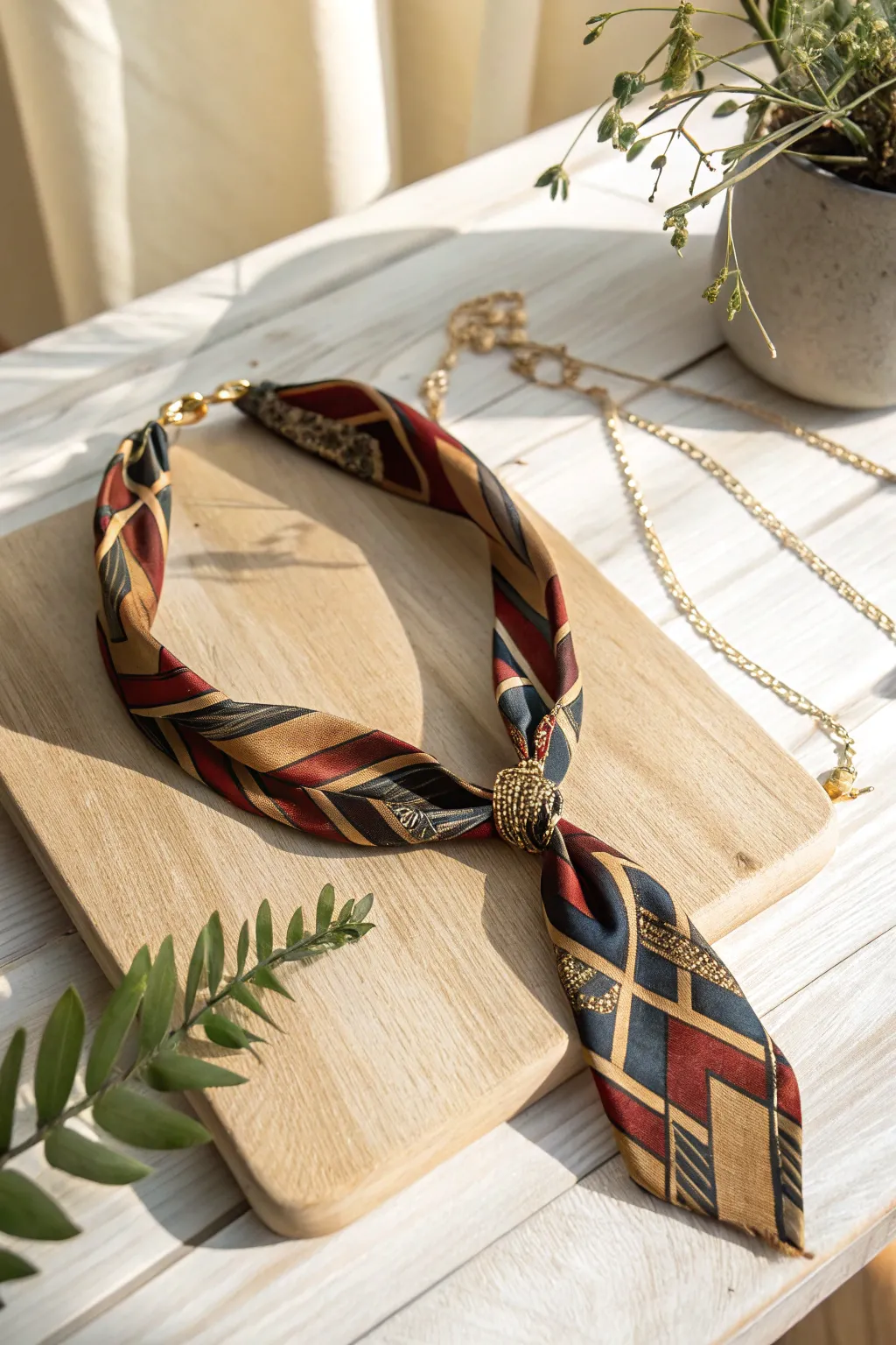 From Tie to Treasure: Discover the Art of Upcycled Elegance.