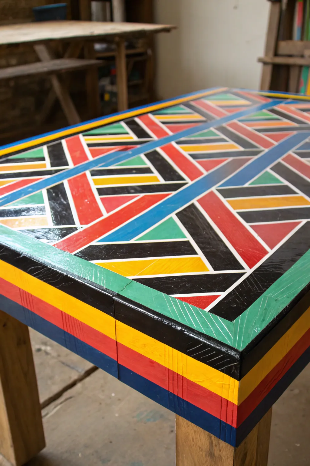 Transform your table top with bold duct tape designs that speak to your creative spirit.