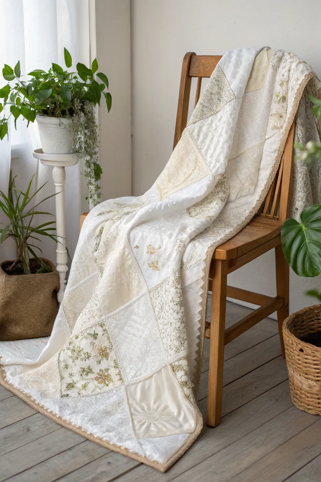 Transform cherished memories into timeless heirlooms with repurposed wedding dress quilts.