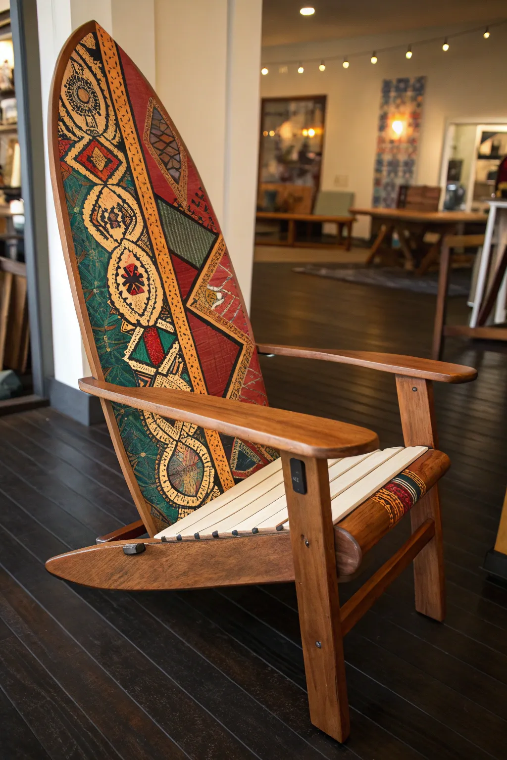 Transform your space with a surfboard chair that speaks to the art of craftsmanship.