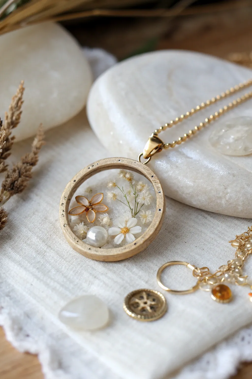 Discover the hidden beauty in every tiny charm with our handcrafted resin bezels.