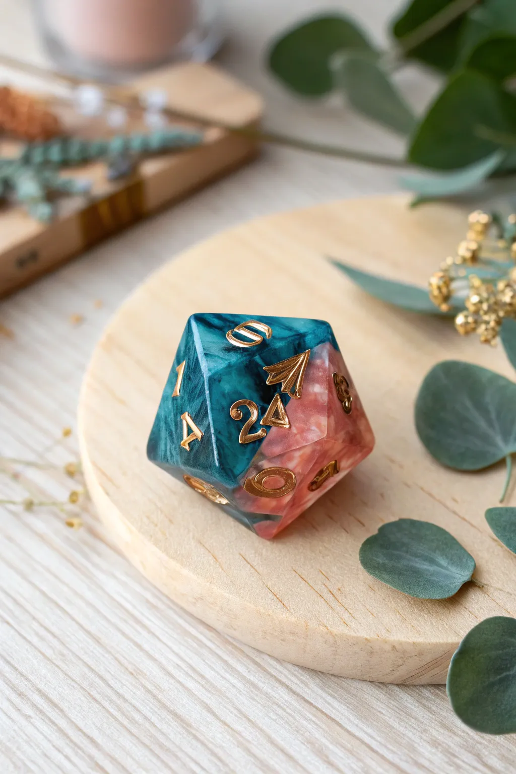 Elevate your game nights with bespoke resin dice, where artistry meets gameplay.