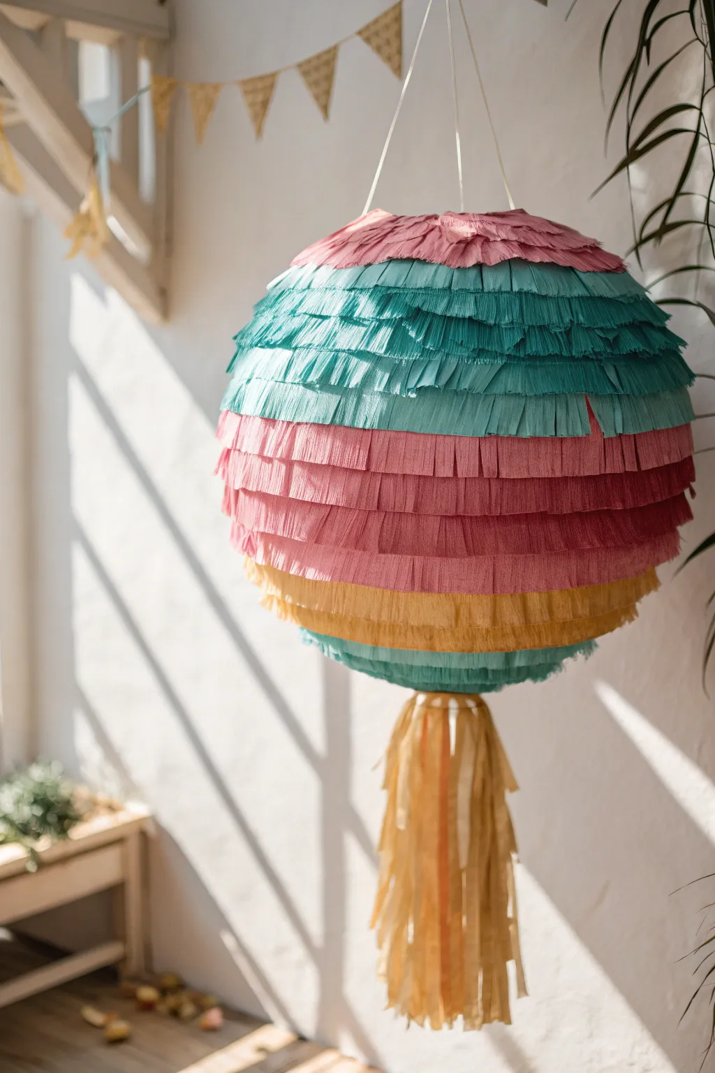 Fringed Elegance: A stunning blend of texture and color for your next celebration.