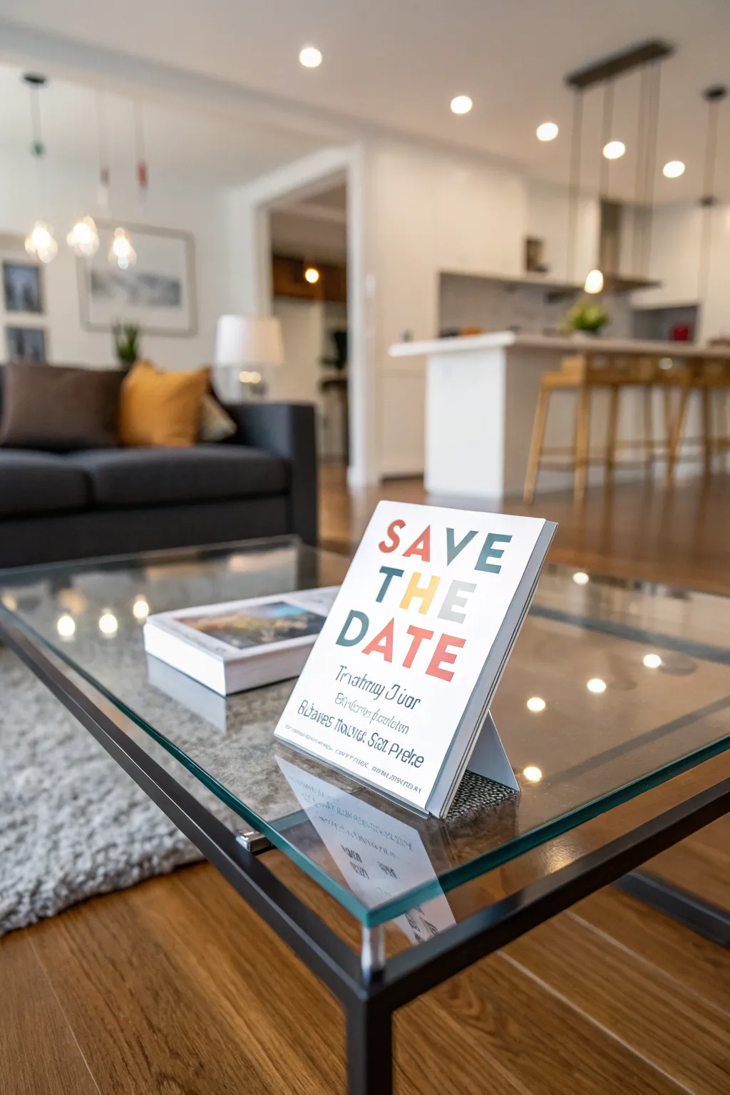 Modern aesthetics offer a polished and sophisticated announcement.