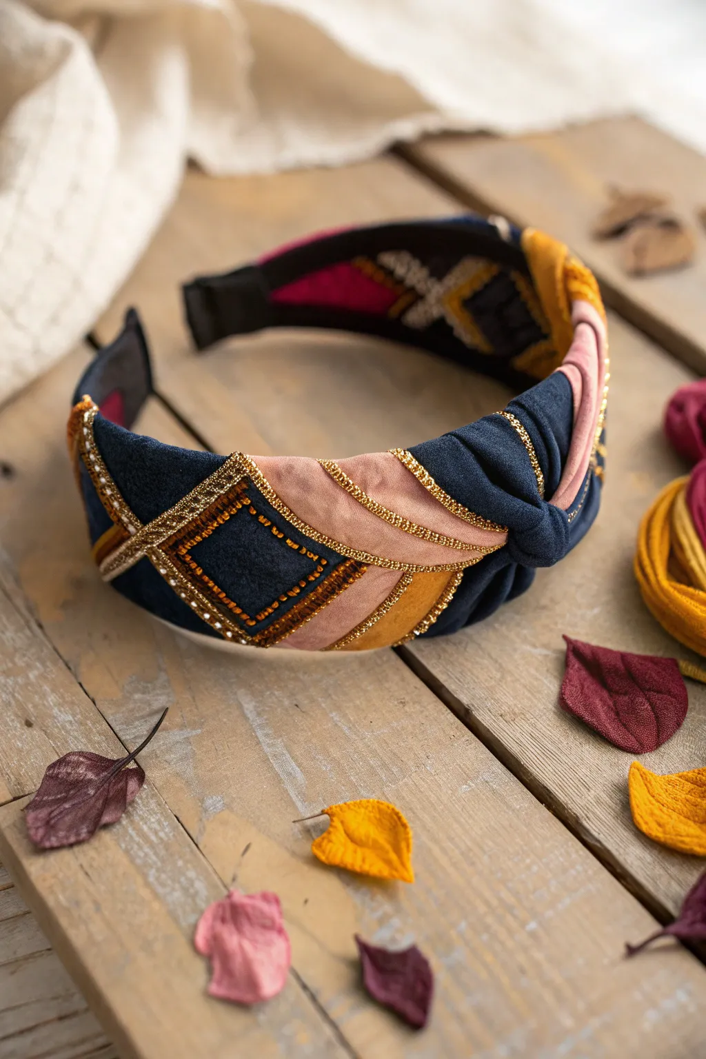 Elevate your style with a handcrafted headband, where bold colors meet Scandinavian simplicity.