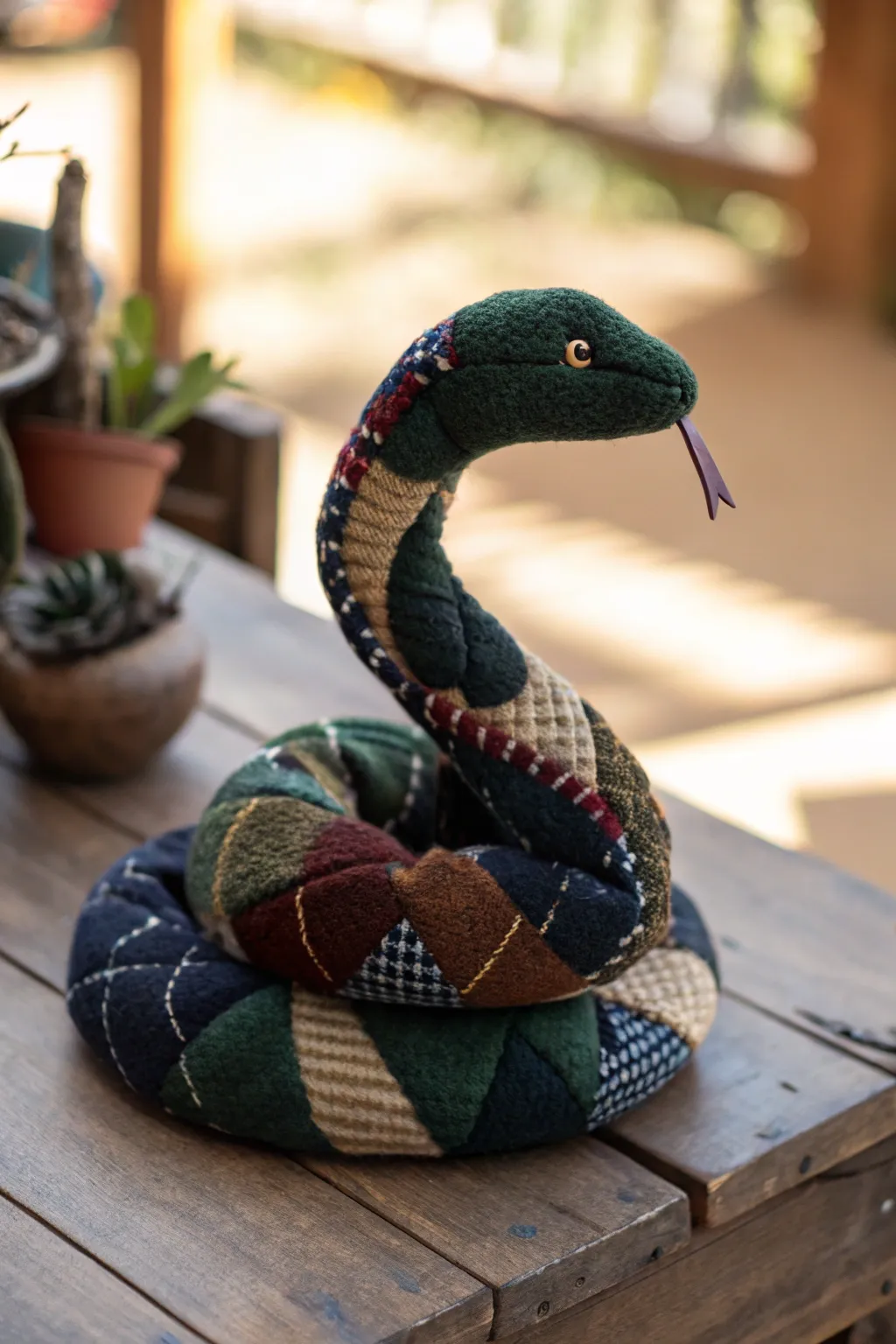 Craft a playful masterpiece: A stuffed snake project that combines fun with craftsmanship.