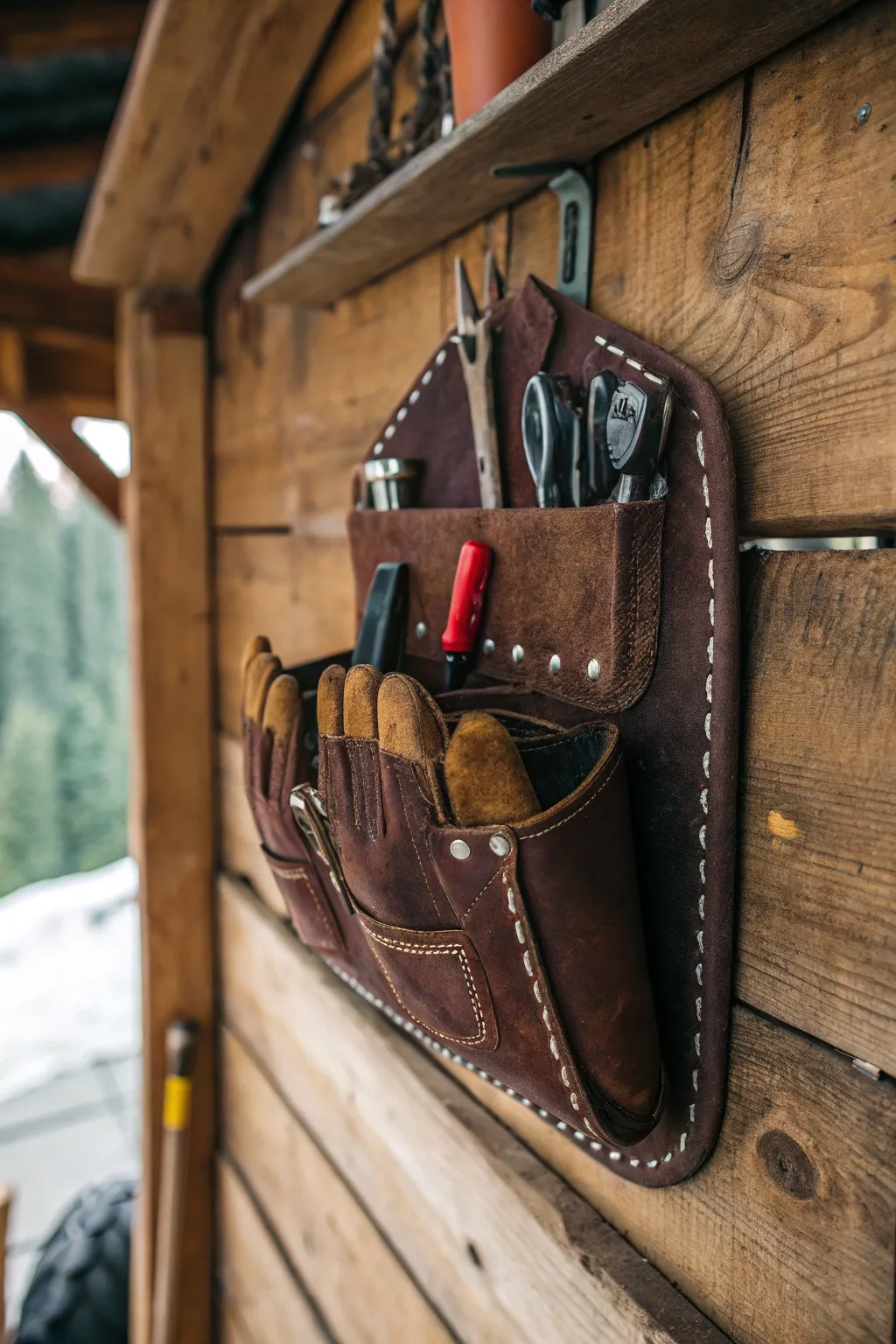 Transform your shed with artisanal storage solutions.