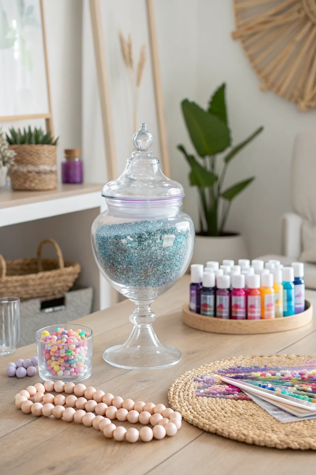Dive into creativity with this chic slime-making supply station, where simplicity meets vibrant imagination!