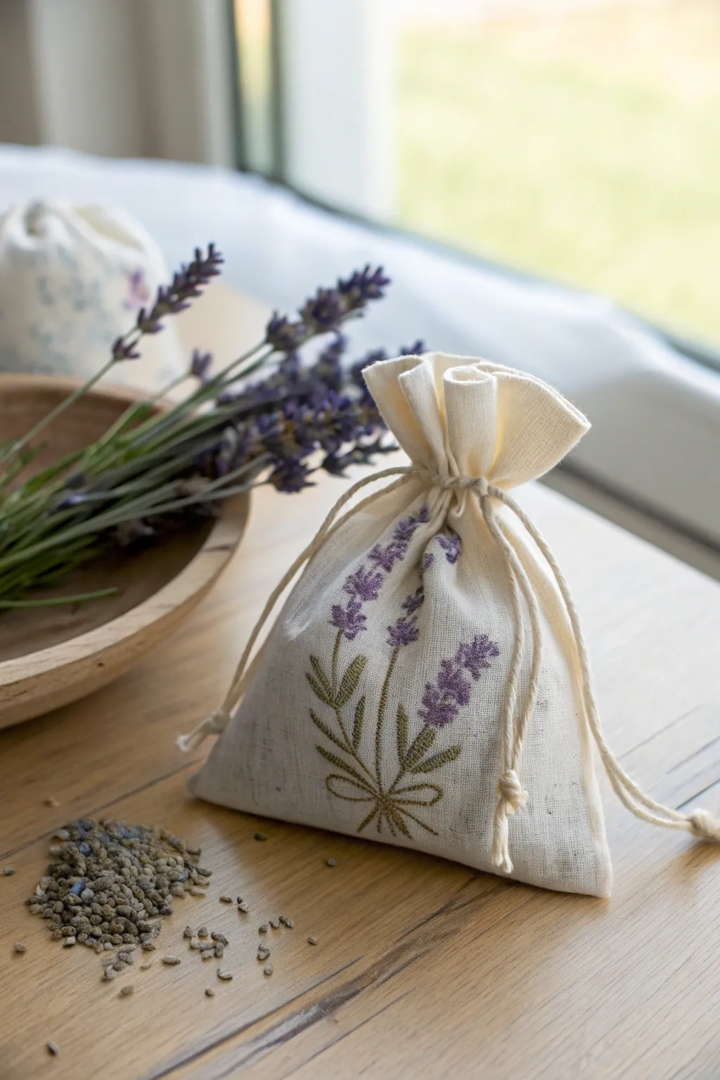 Delight your senses with handcrafted lavender sachets - a perfect touch of nature for your home.