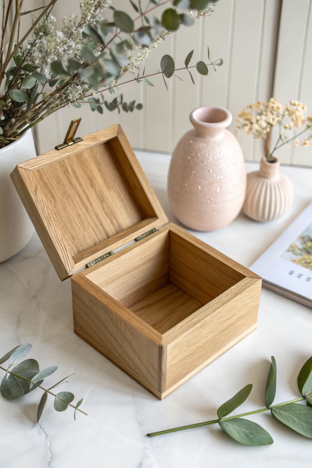 Discover the charm of hidden surprises with this beautifully crafted wooden gift box. A touch of elegance and mystery for your special moments.