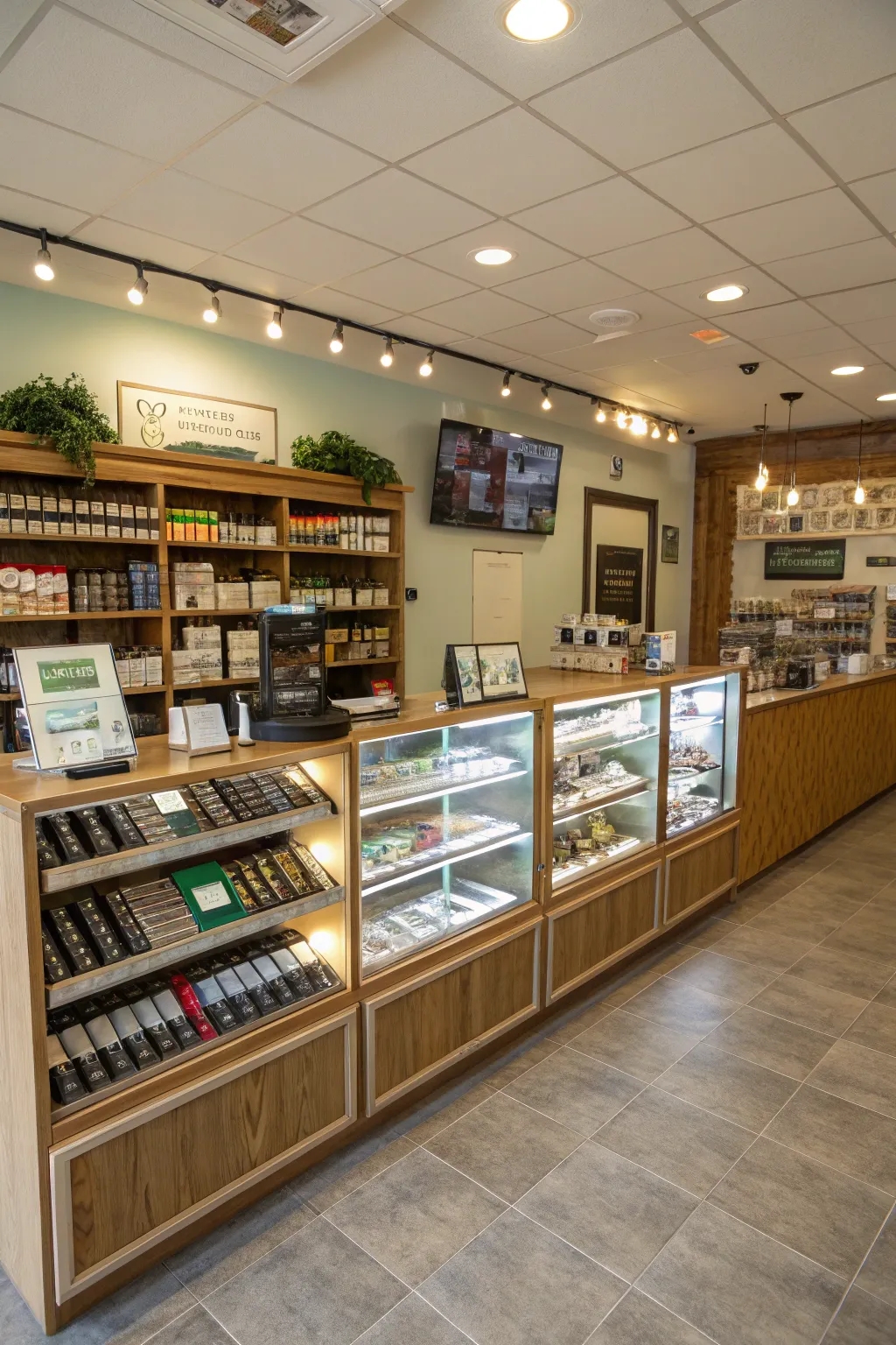 An efficient layout improves the shopping experience.