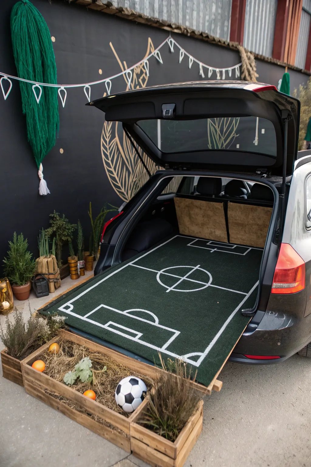 Transform your trunk into a soccer field masterpiece with minimalist flair. #CraftYourField