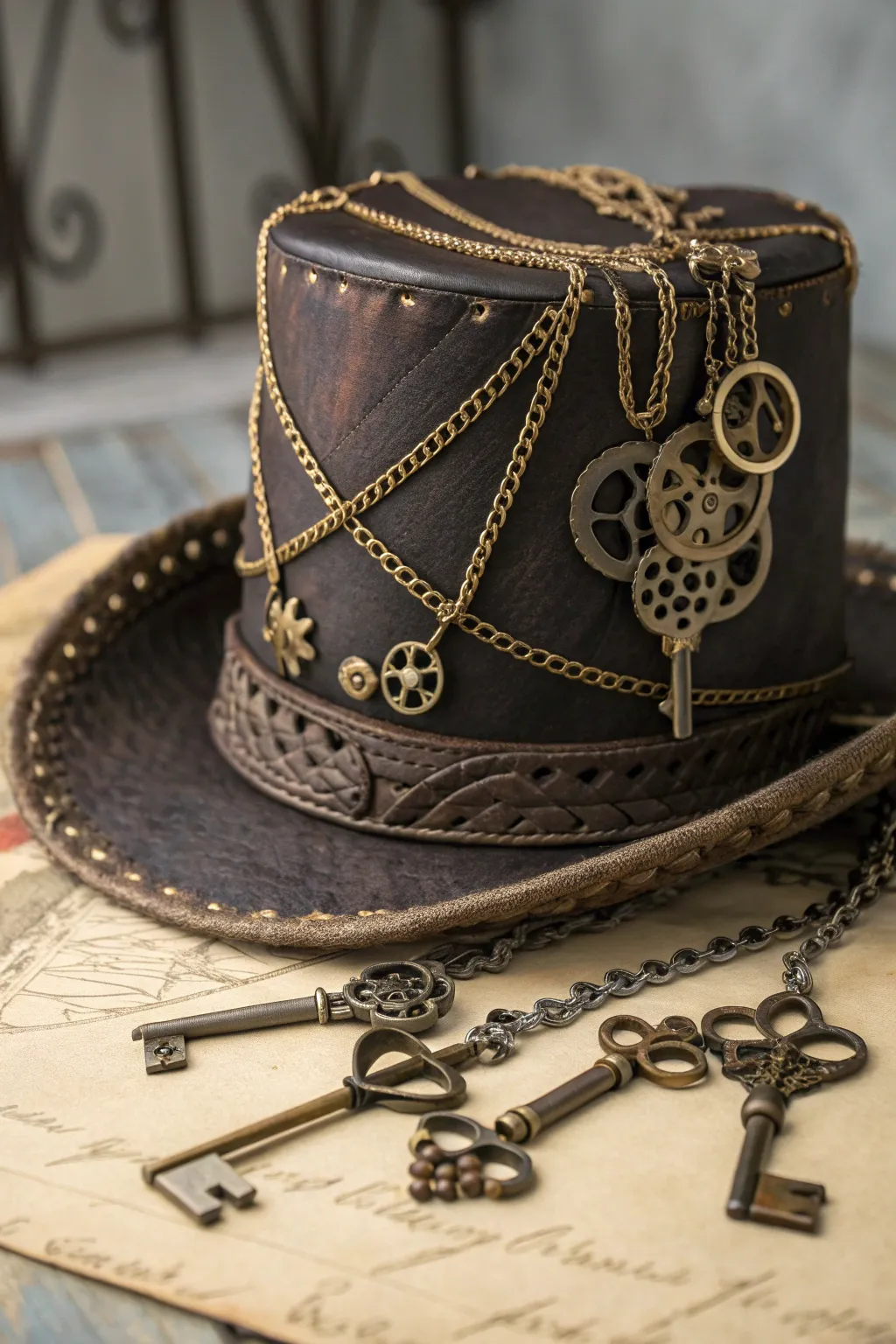 Unlock the secrets of style with this steampunk masterpiece.