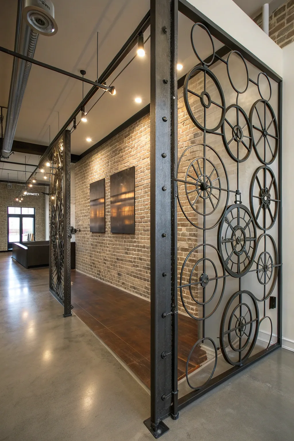 Elevate your space with a bold and chic room divider crafted from precision steel targets. Perfect for the modern craftsman at heart.