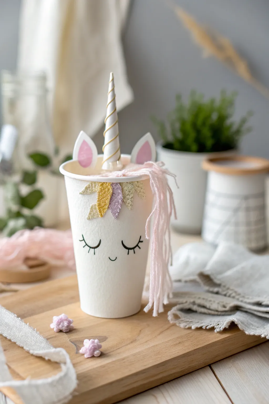Discover the magic of whimsical unicorn cups—an enchanting DIY project that adds a playful touch to any space. 🦄✨#DIYUnicorn #MinimalistBoho