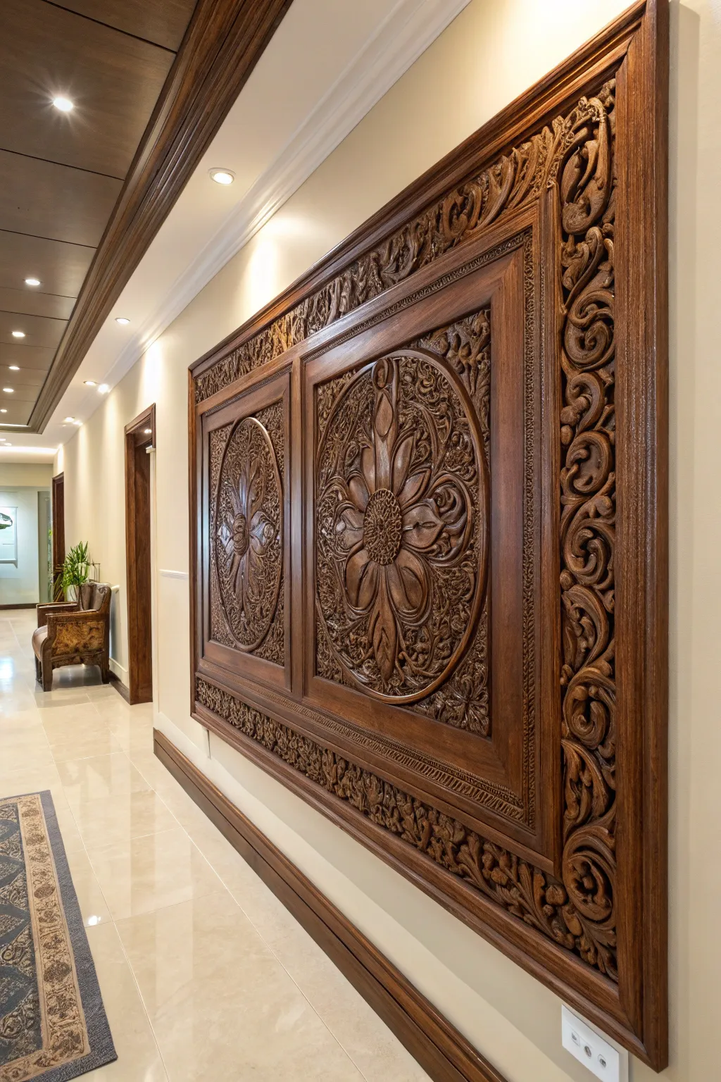 Transform functionality into art with this exquisite handcrafted wall panel.
