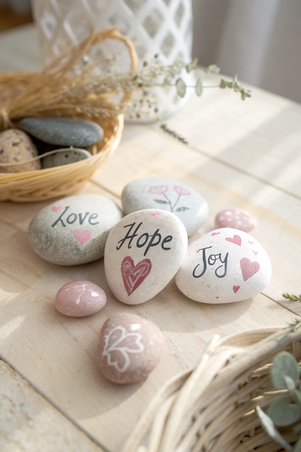 Crafting love one stone at a time with these heartwarming message stones.