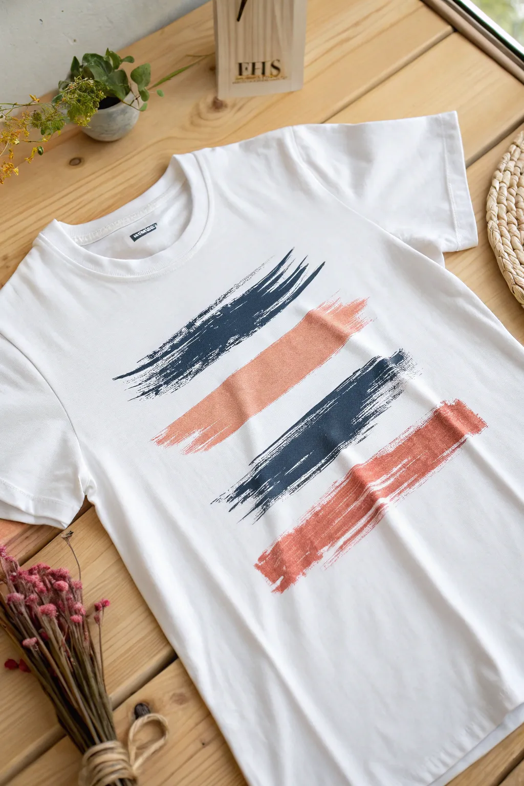 Elevate your casual wardrobe with a splash of artistry—brush strokes that turn a simple tee into a masterpiece. 🎨✨ #ScandiBoho #ArtisticTees