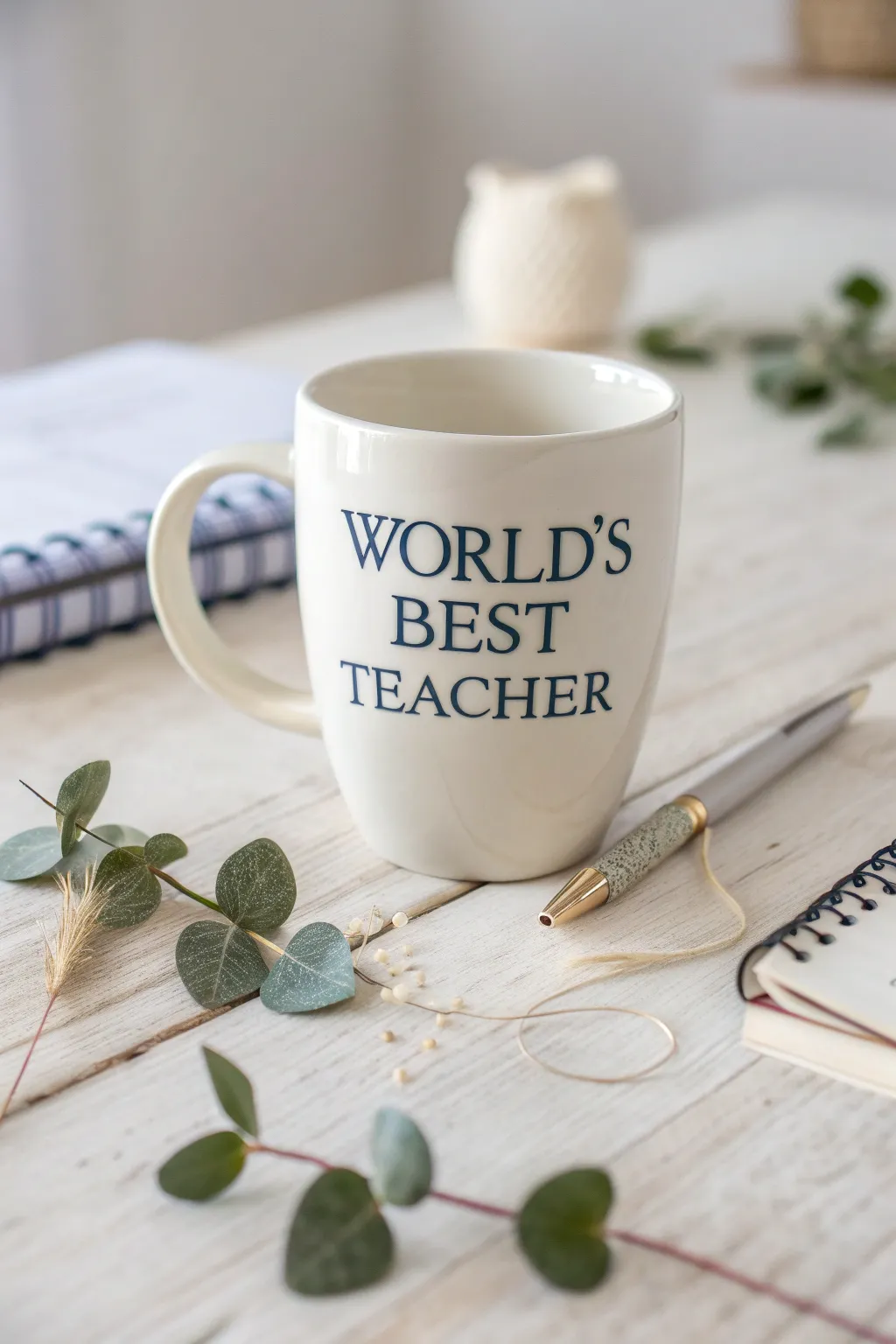 Celebrate your teacher with a heartfelt thank you—this personalized ceramic mug blends minimalist beauty with a meaningful message. #ScandinavianStyle #TeacherGift