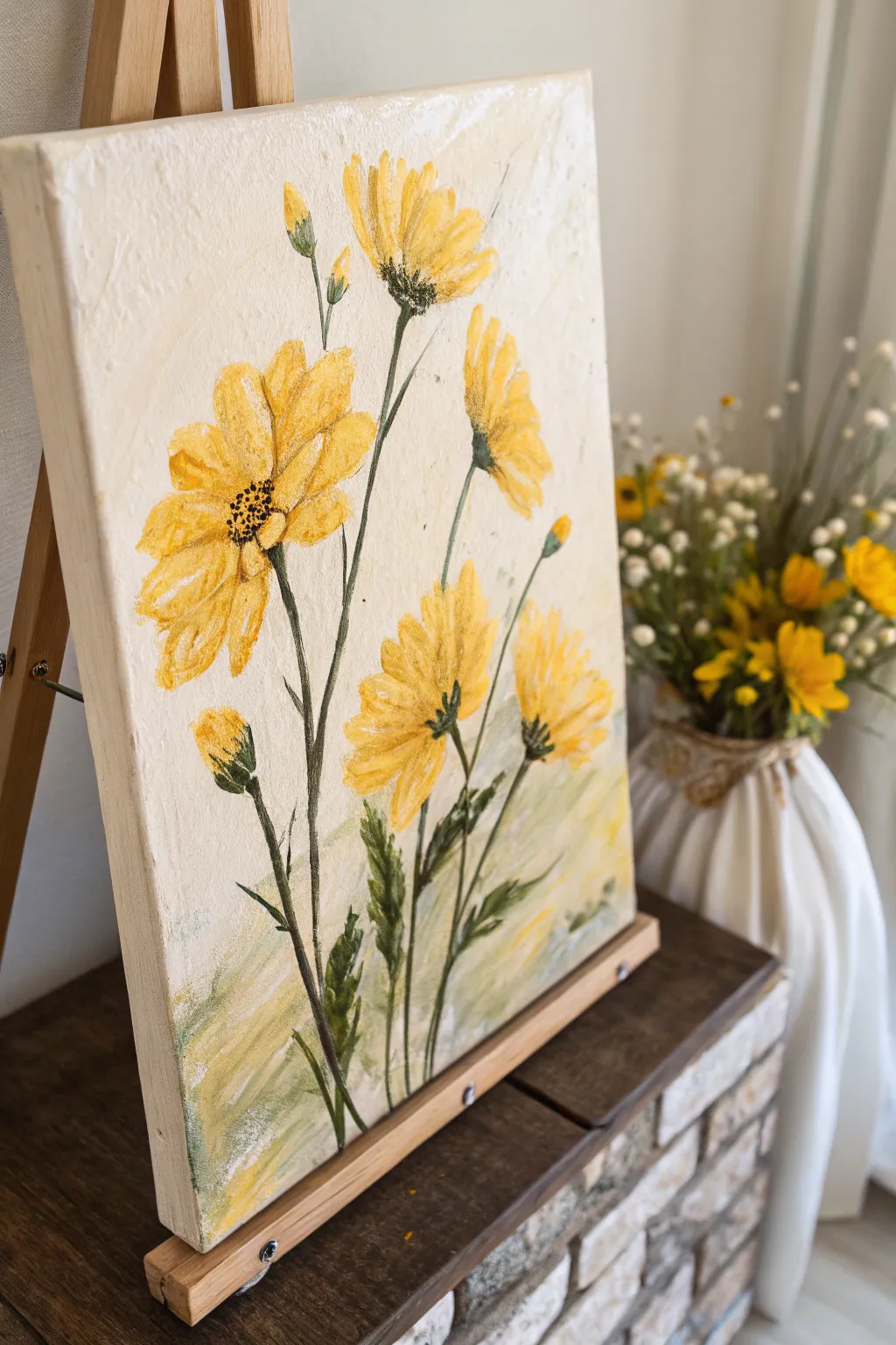 Bring a burst of sunshine into your space with these textured yellow blooms!