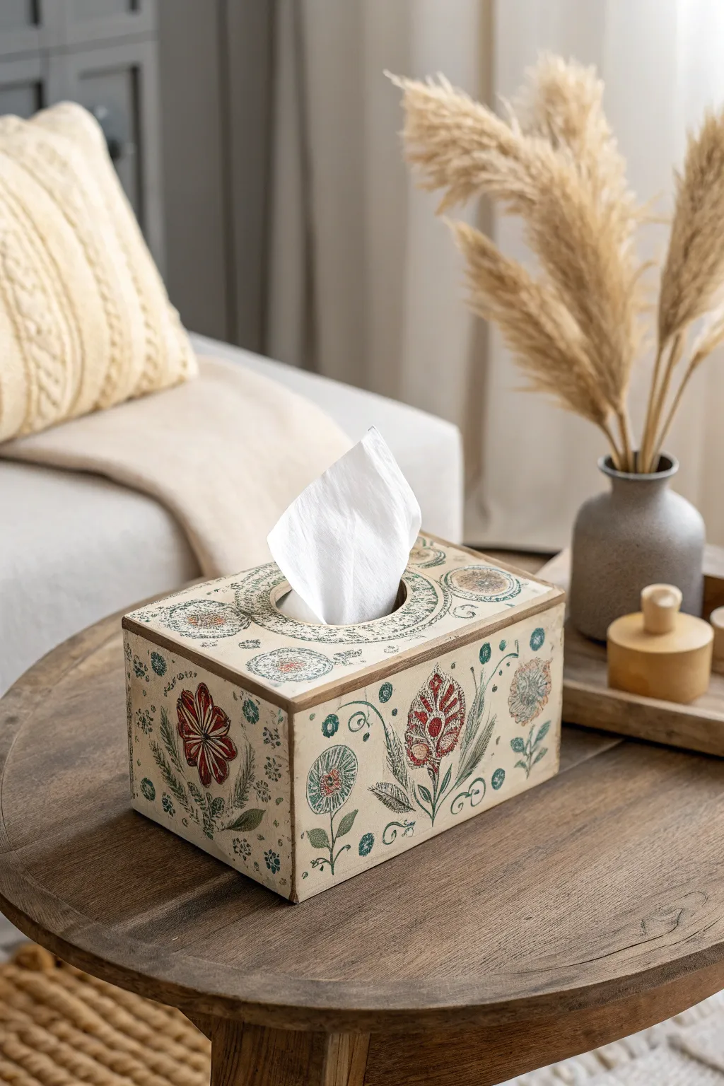 Embrace nostalgia with a vintage-inspired tissue box that brings elegance and charm to any space.