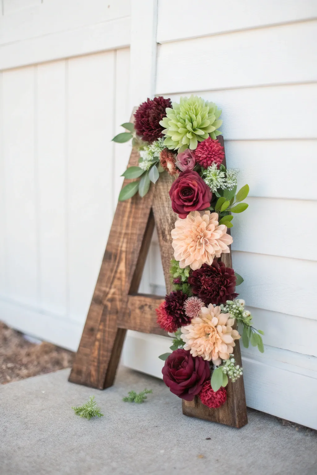 Elevate your space with floral typography: a perfect blend of nature and design.
