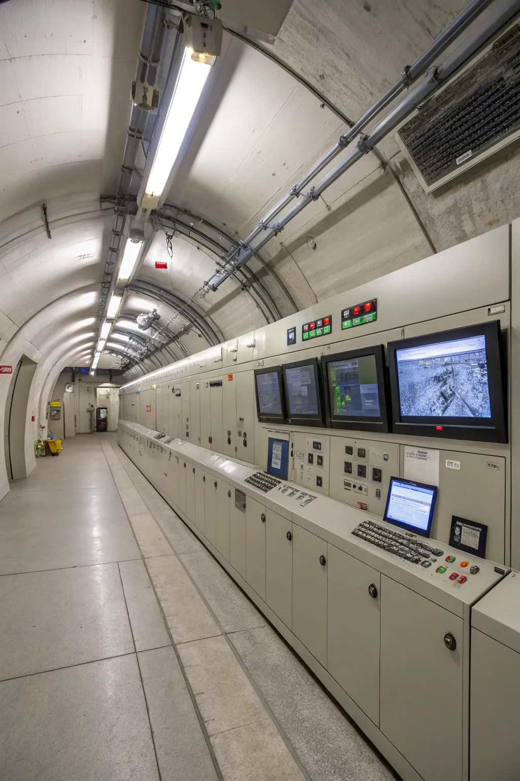 Modern security systems provide peace of mind in underground shelters.