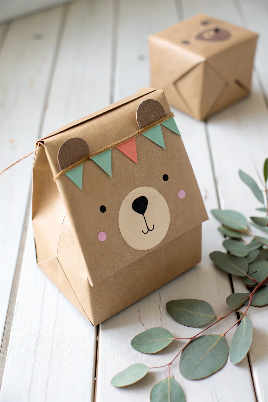Embrace simplicity and charm with this adorable teddy bear gift box, perfect for a heartfelt Valentine's surprise! 🌿🐻