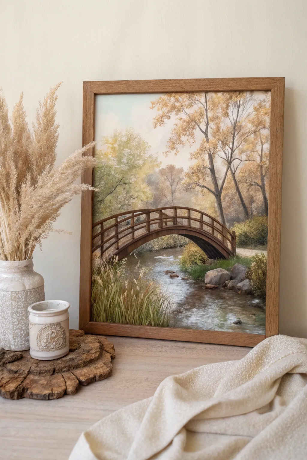 Bridge to Forever: A serene journey captured in minimalist elegance.