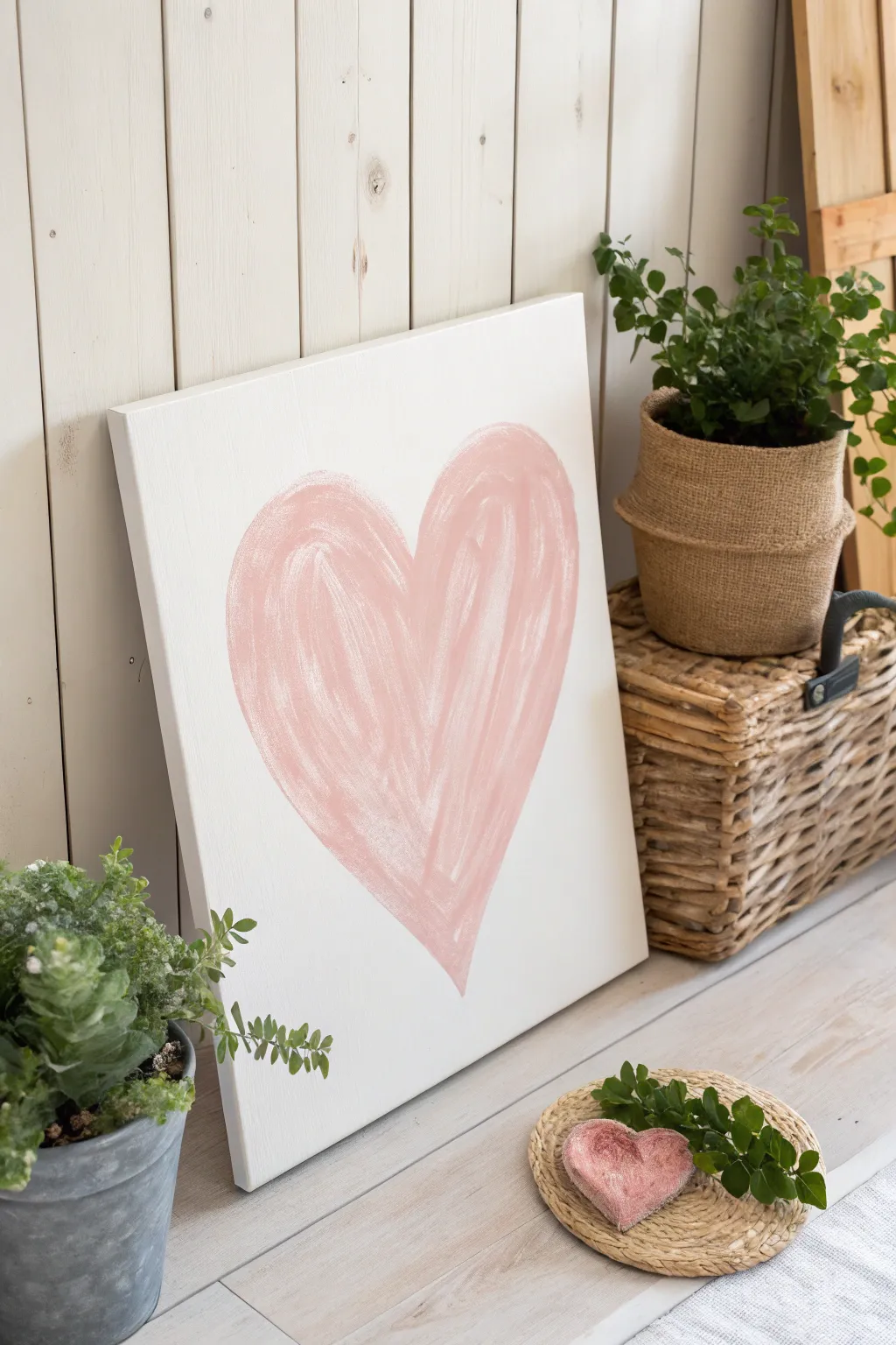 Create your own heart art masterpiece for a personal touch in your home decor!