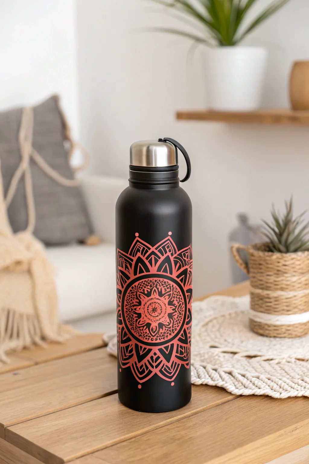 Transform your water bottle into a work of art with intricate mandala stickers—where simplicity meets striking beauty.