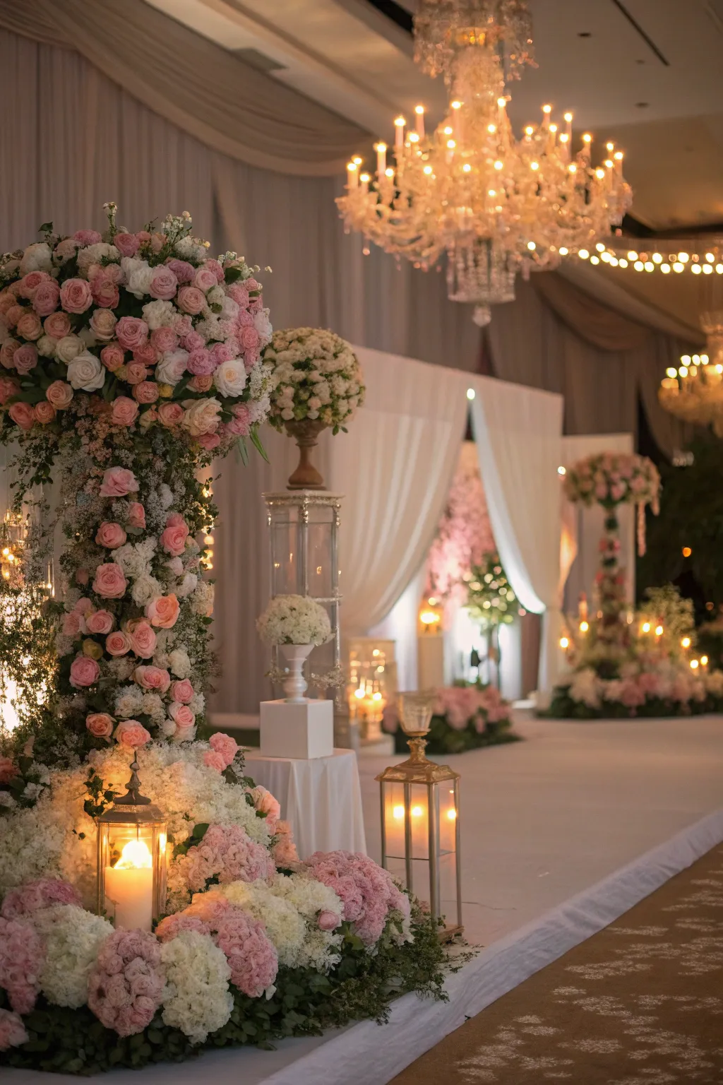 Floral and light combinations create a fresh and vibrant feel.