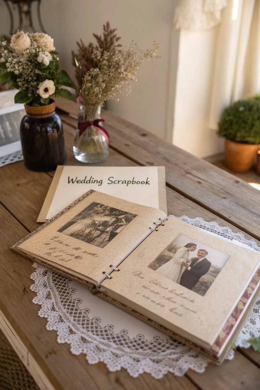 Step back in time with vintage-inspired wedding scrapbook quotes, where simplicity meets elegance.