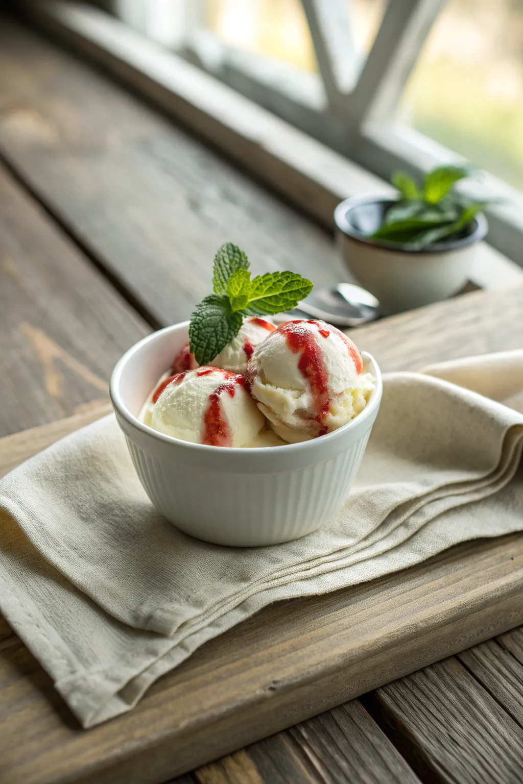 Indulge in a Chamoy Ice Cream Sundae: where sweet meets spicy in a minimalist, boho-inspired delight!