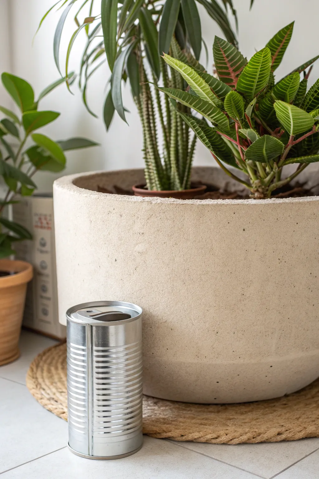 Elevate your planter game with a touch of eco-friendly genius: aluminum can magic!